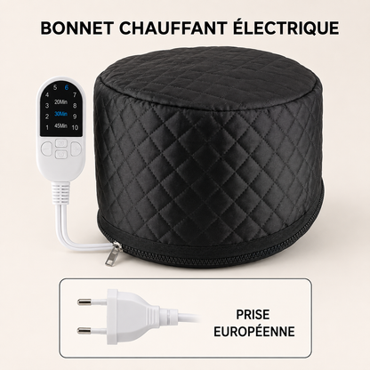 Bonnet Chauffant Capillaire Électrique – 10 Températures et Minuterie Réglable