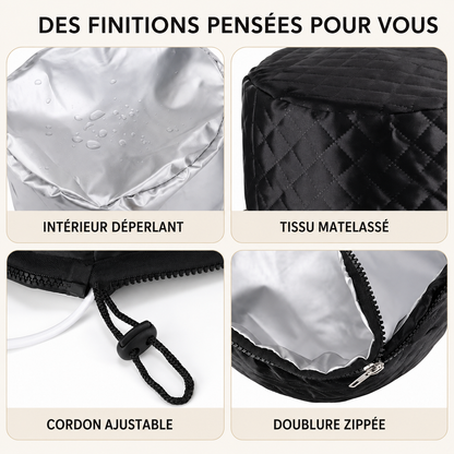 Bonnet Chauffant Capillaire Électrique – 10 Températures et Minuterie Réglable
